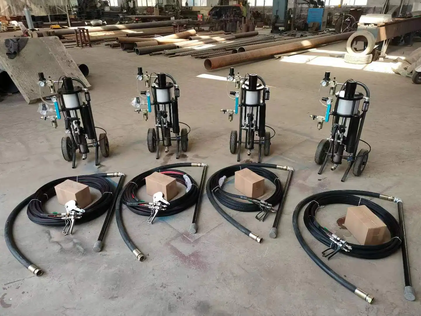 Portable Pneumatic Sanitary anti-corrosion Frp Fiberglass Fiber Spraying Machine for Fiberglass Resin Chopper Roving spraying