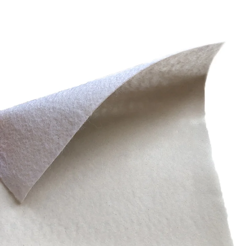 Anti chemical corrosion one layer of polyester mat/PE membrane composite geotextile mat for anti- infiltration