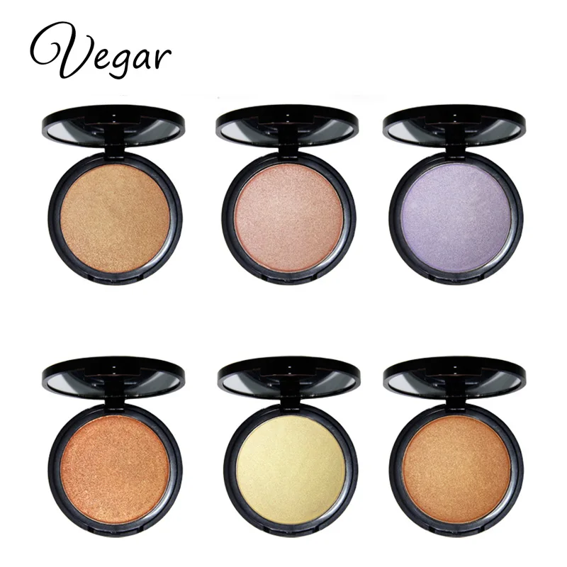 High Gloss Glitter Powder Pearl Powder Face Makeup 6 Color Natural High Gloss Powder