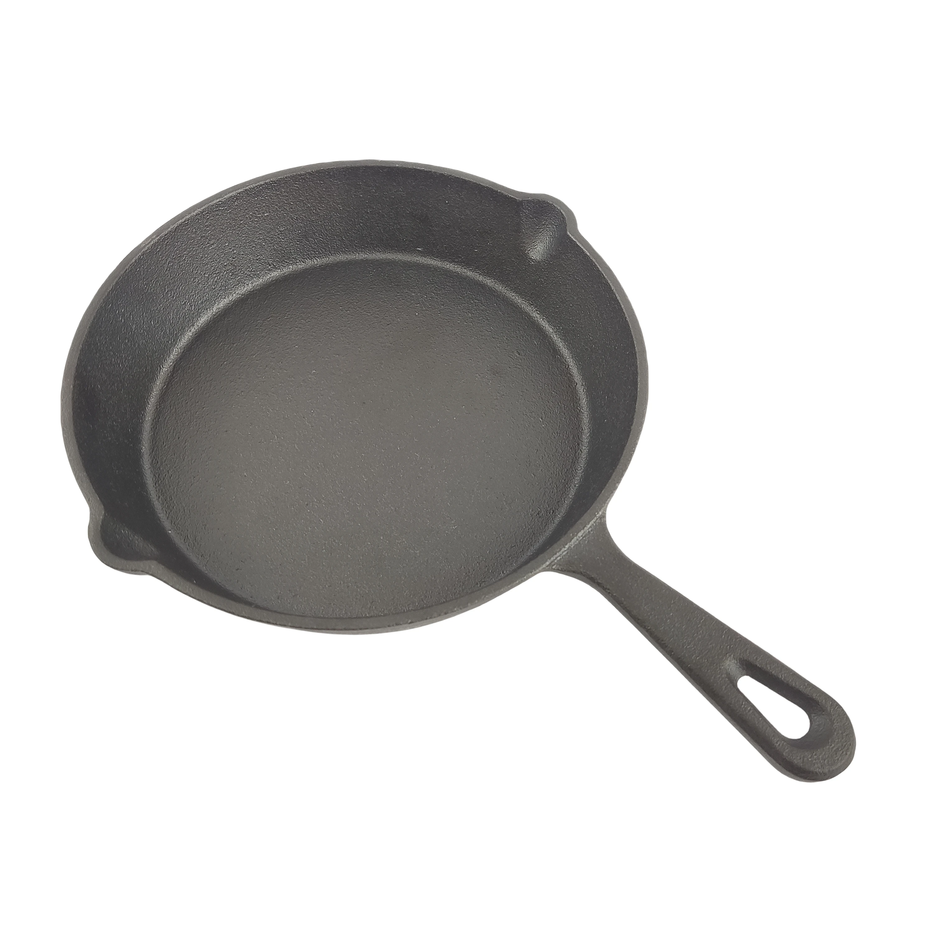 China Hot Sale Pre-Seasoned Large Cast Iron Pizza Pan With Handle BBQ Baking Dish