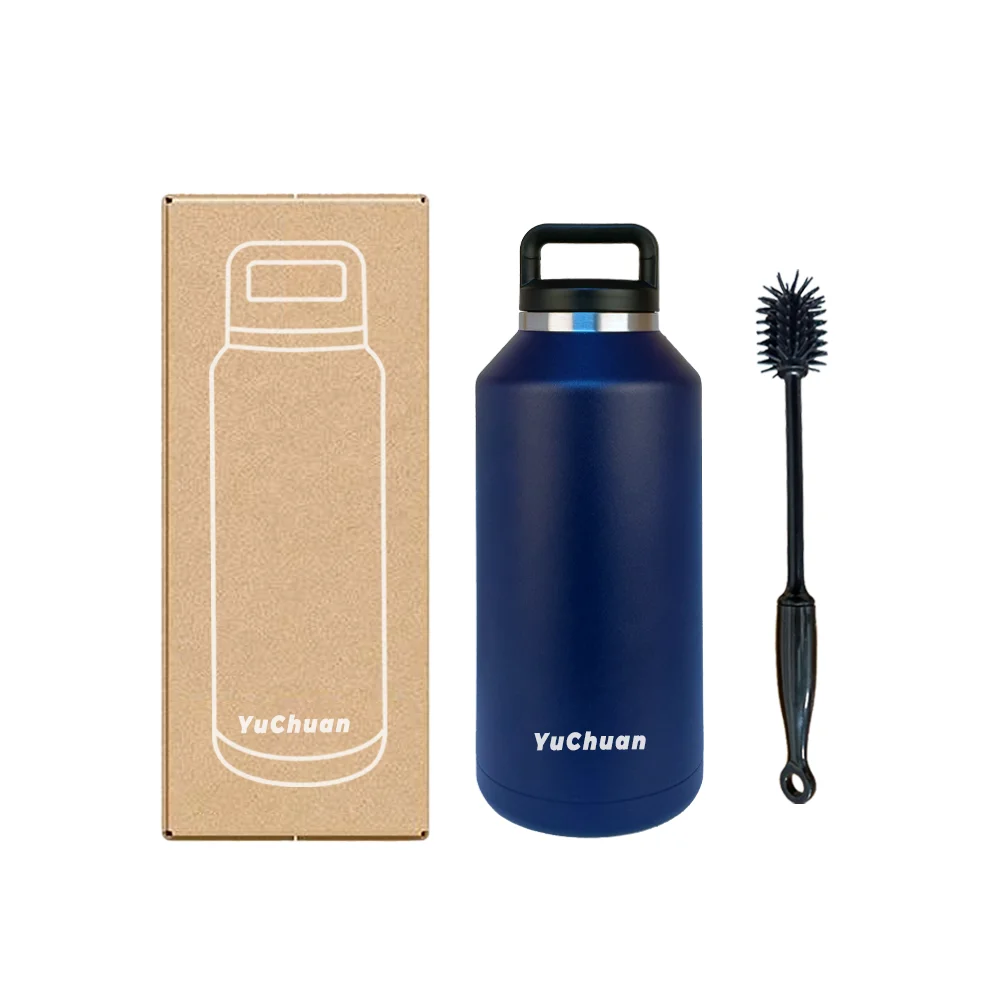 Wide Mouth Double Wall Vacuum Flask 18 OZ Stainless Steel Insulated Water Bottle for travelling