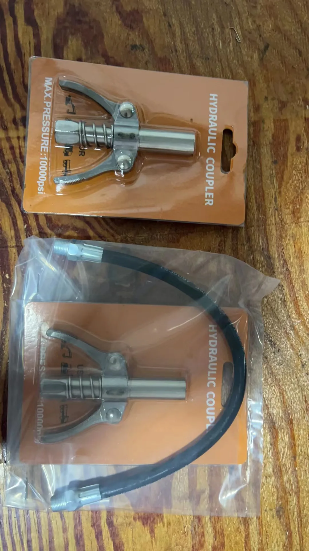 Snbo Compatible Strong Lock-on 1/8 Greases Gun Sharp Nozzle 6 Jaws Double Handle Coupling End Connector