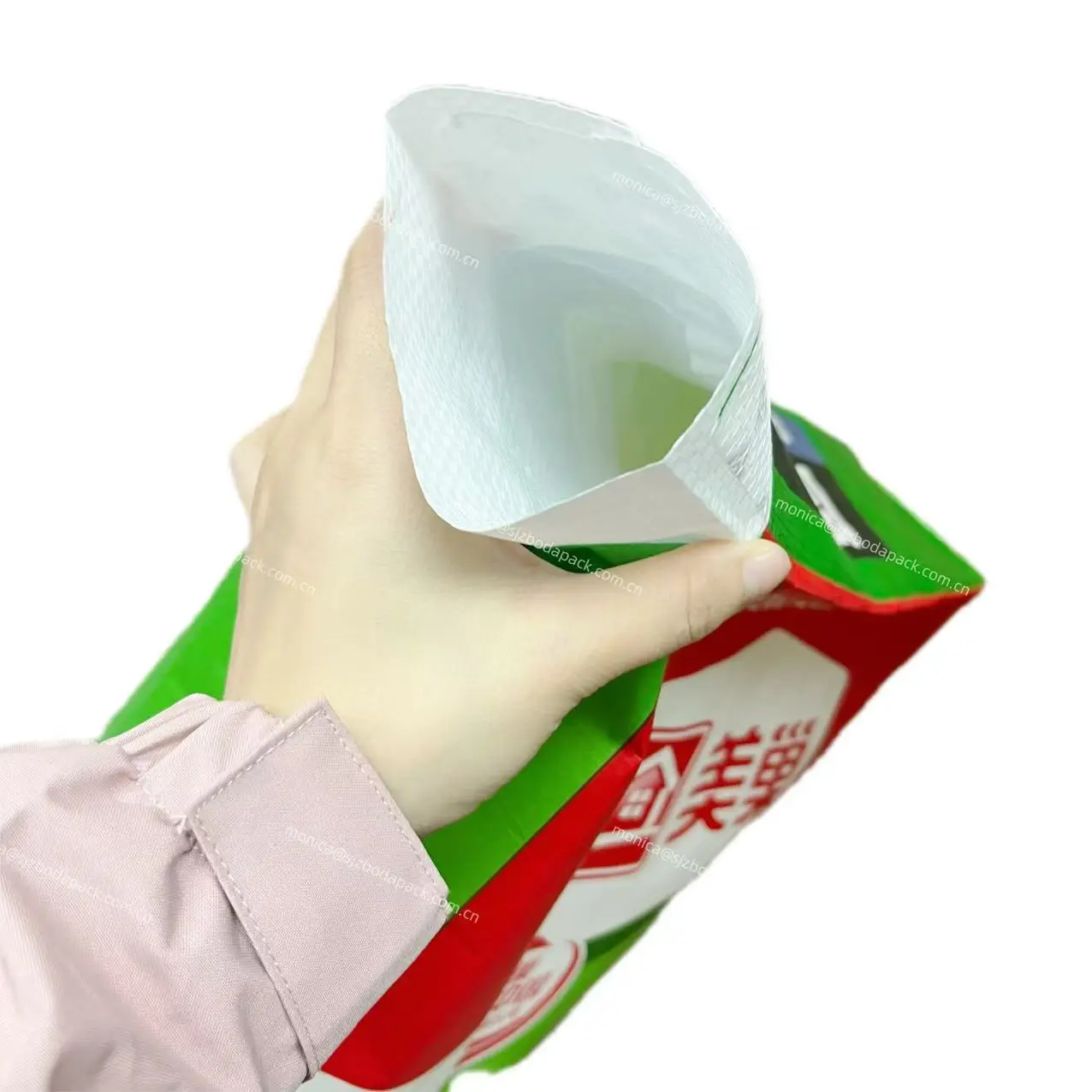 Matte Print BOPP laminated square bottom Gypsum lime Packing sack Plastic woven PP valve bags 25kg