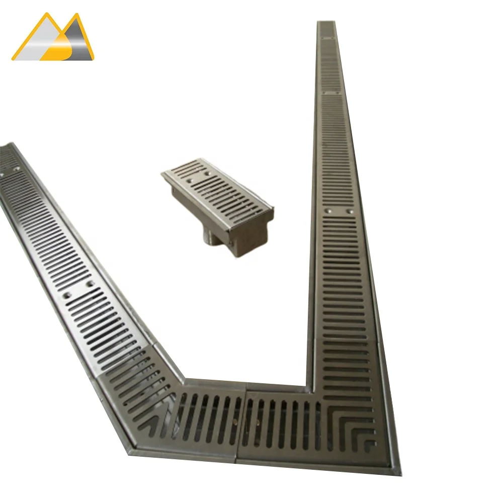 Audemar H Series Commercial Combined Stainless Steel 304 Trench Drain Cover For Small Pools And SPA Application