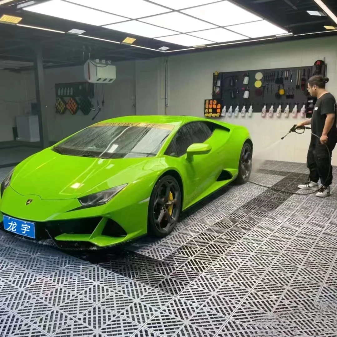 Factory Outlet Pvc Garage Floor Tiles Plastic Flooring For Car Wash Workshop