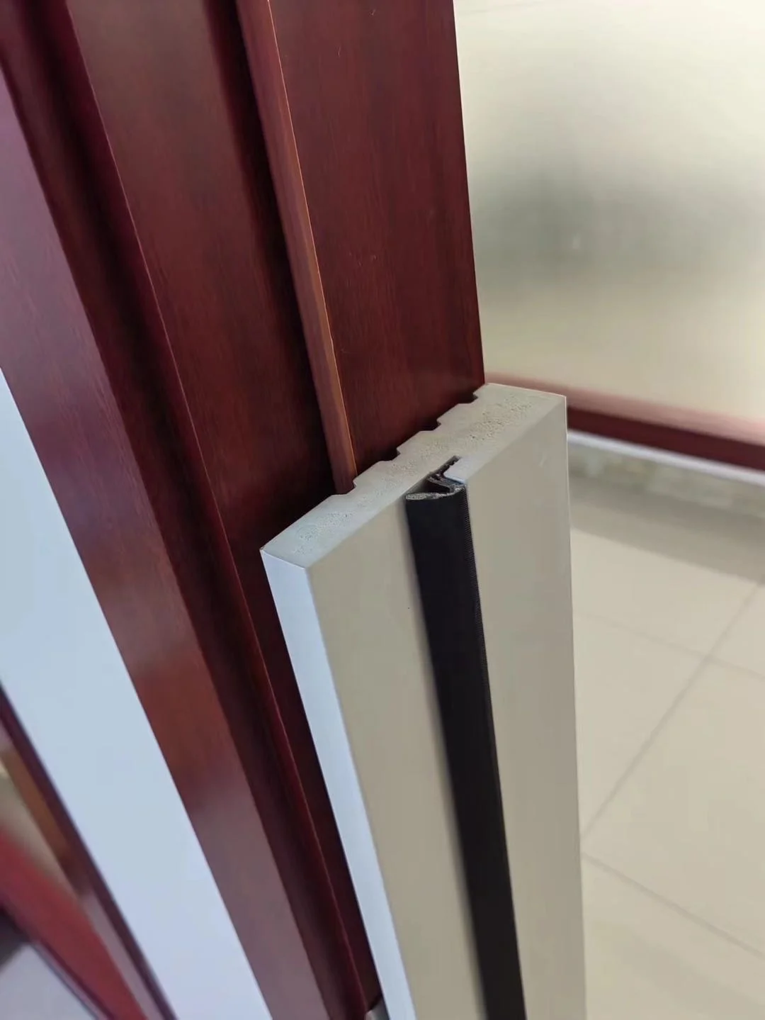 6-9/16 composite door jamb 4-9/16 5-1/4  7-1/4 direct factory Frame moulding for Door Wooden accessory for Sale China customized