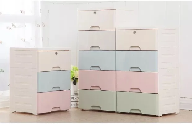 
Multifunction Colorful Plastic Drawer Household Storage Cabinet 