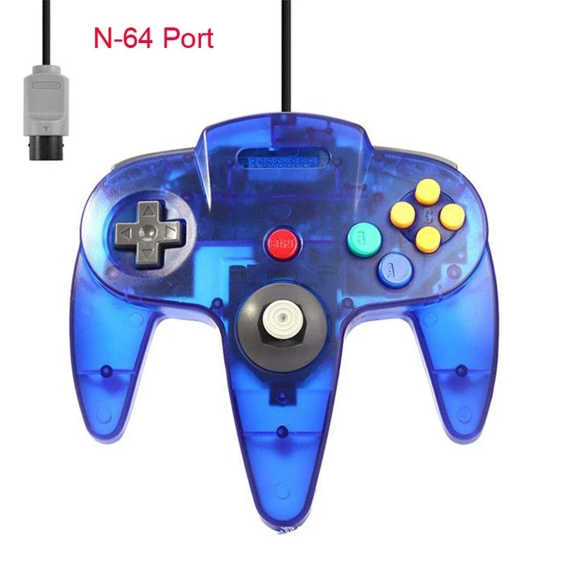  Геймпад для Nintendo N64 прозрачный проводной контроллер игровой джойстик геймпад Mac