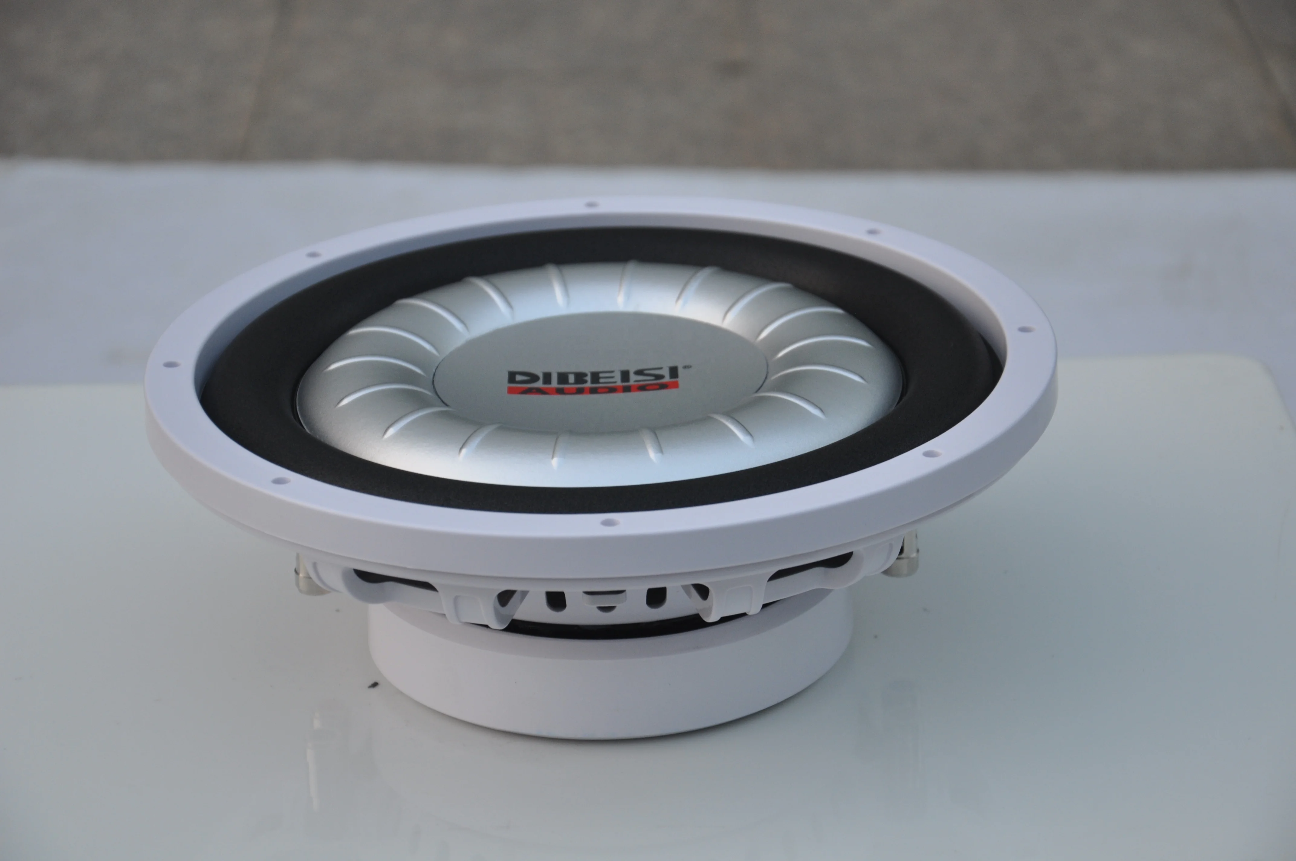 DIBEISI wholesale 8/10/12 inch waterproof super slim high performance dual 4 ohm marine subwoofer speaker DBS8017