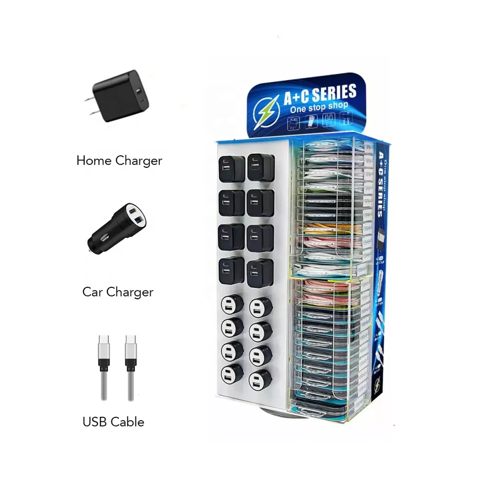 Acrylic Cell Phone Display Stand New Products Accessories Display Shelf Acrylic Phone Charger Display Stand