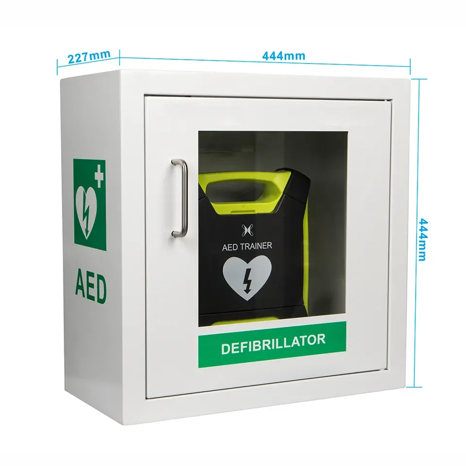 Alarmed Aid Kit AED Cabinet Wall Mounted AED Defibrillator Cabinet