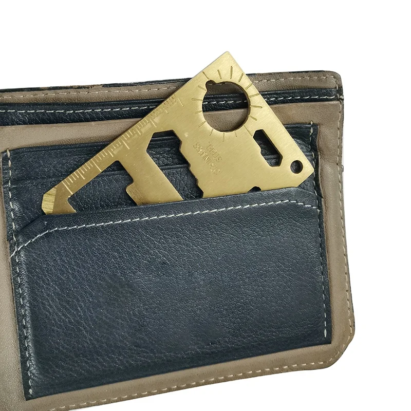 Hot Sales Survival Rescue Emergency Tool EDC Stainless Steel Credit Card Multi Tool