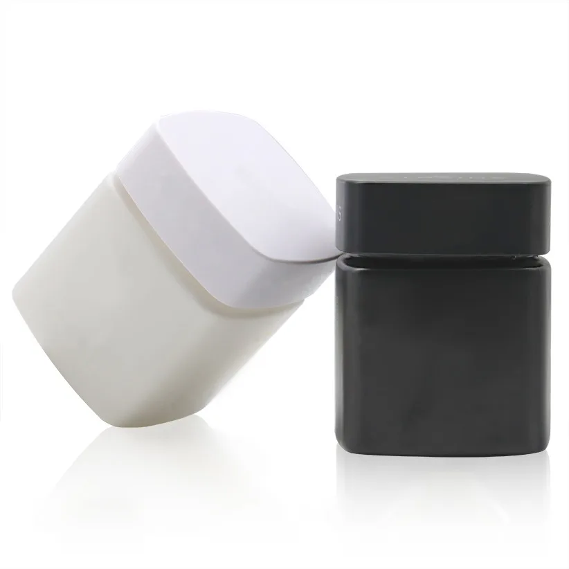 Matte black white Custom 1oz 2oz 3oz 4 Oz Child Proof CR Glass Jar smell proof container jars bottle with gold logo printing