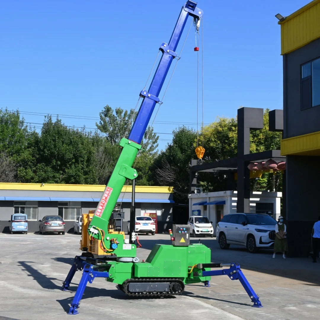 High Quality Crane Spider 19m 8ton Crawler Crane Spider Lifting Crane With Fly Jib Low Price