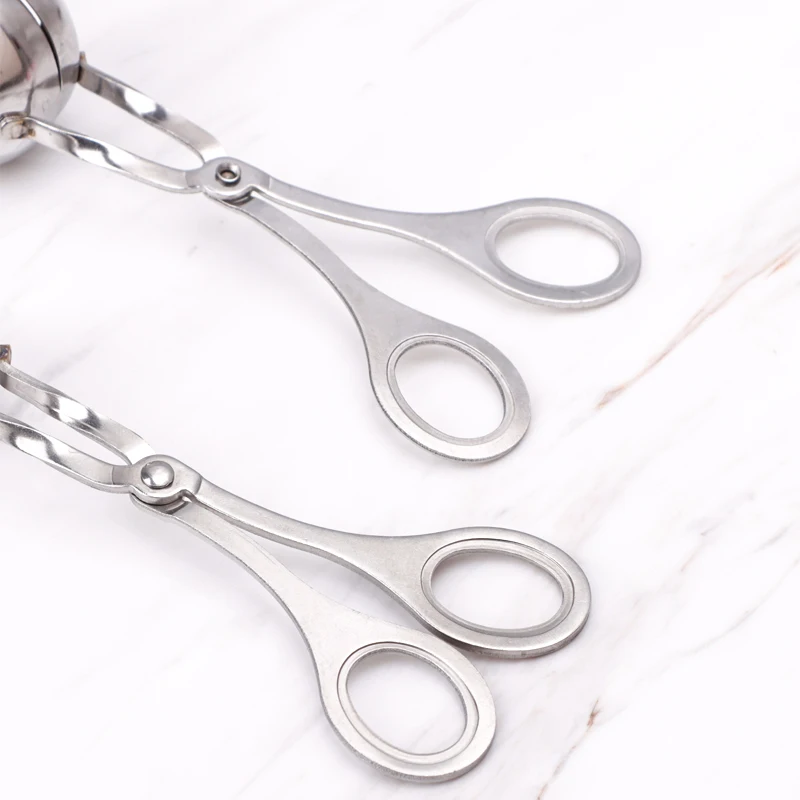 Kitchen Tools Stainless Steel Meat Baller Set Making Mold Press Tongs Spoon Clip DIY Meatball Maker