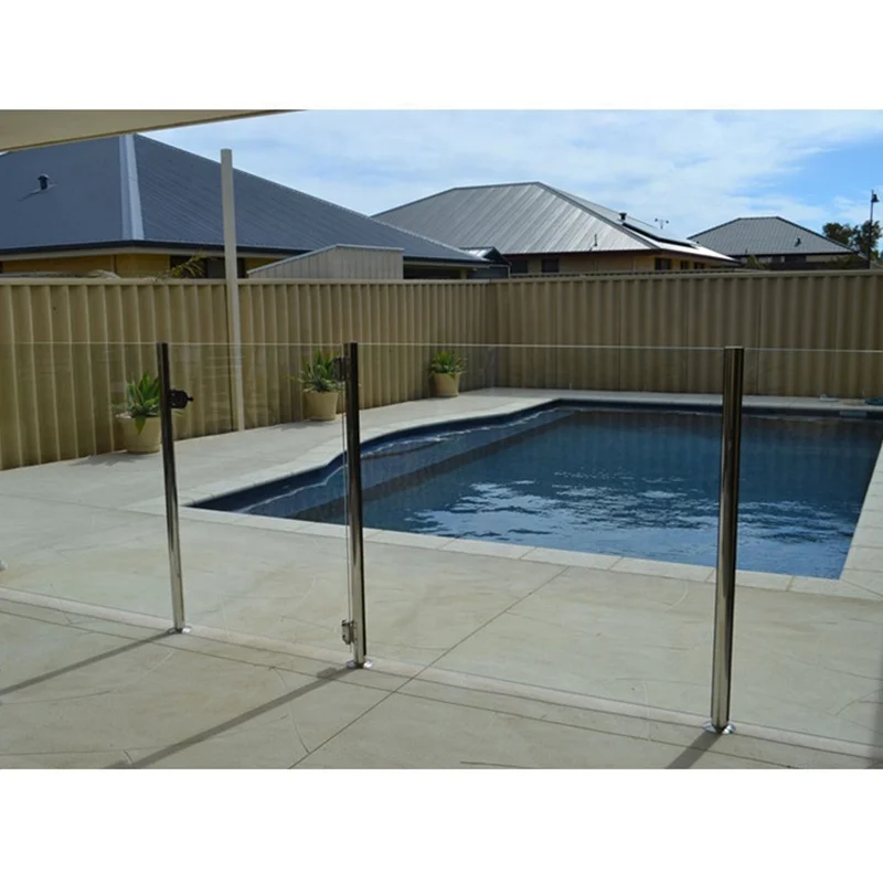 Frameless Stainless Steel Balustrade Glass Railing Pool Glass Fence