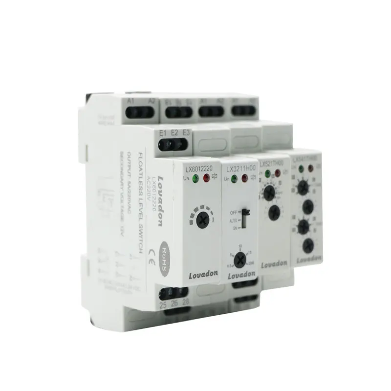 Low Sensitivity Fixed Din Rail Modular Float less Level Switch Relay Liquid Timer Relays 24v Ac