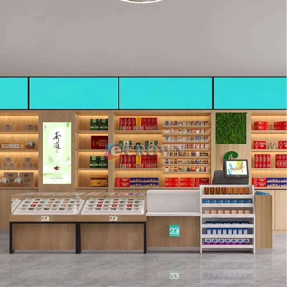 Hot Sell Design Wine Shop Luxury Nicotiana Display Shopping Mall Retail Store Mall Shop