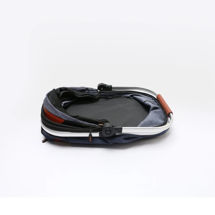  Luxury 2 in1 Pet Travel Trolley Case Detachable Dog Carrier Basket Bag Foldable Cart 4 wheels Portable Double