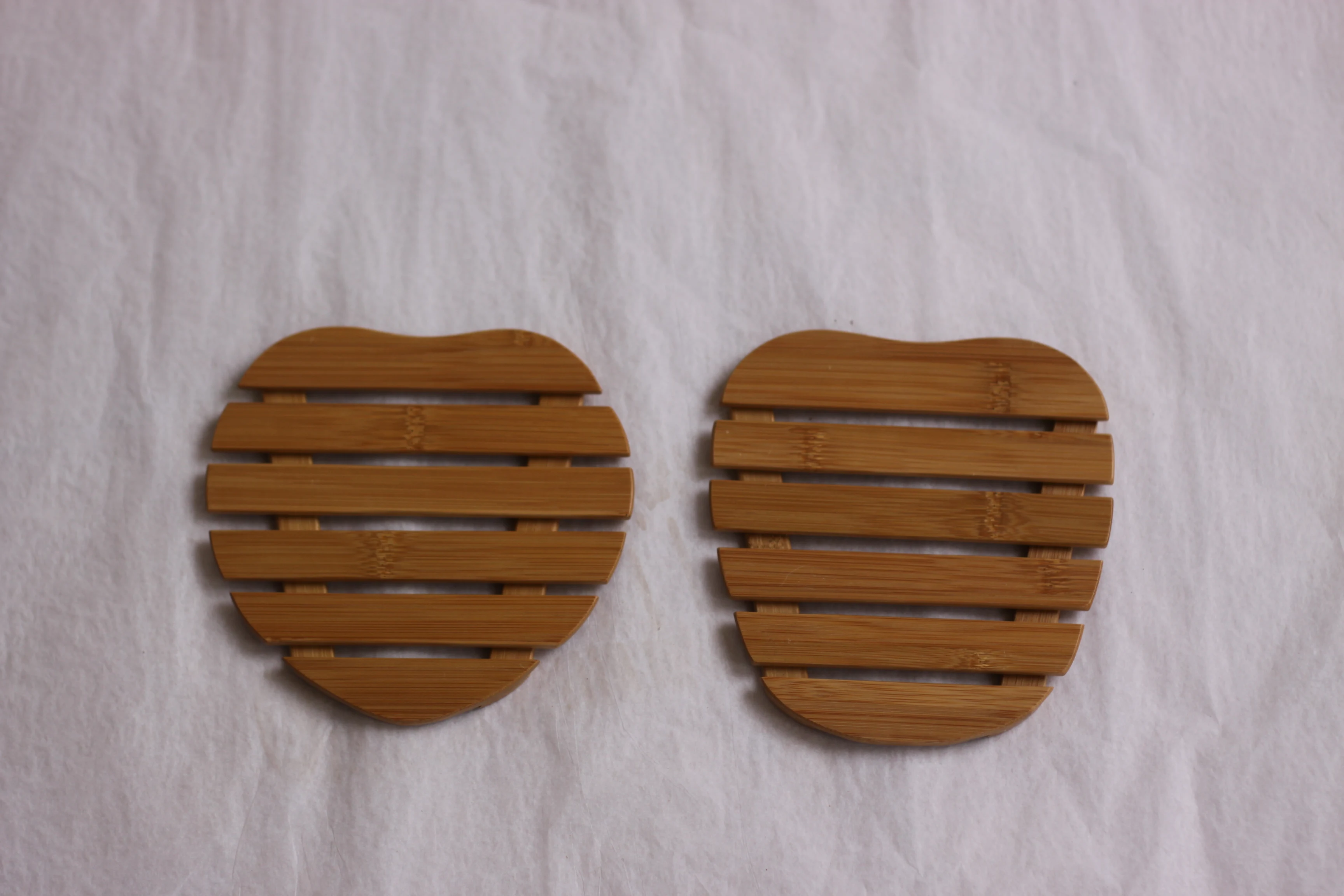 Bamboo natural Wood Trivet Elegant Mats & Pads for Table Top Protection pot mat