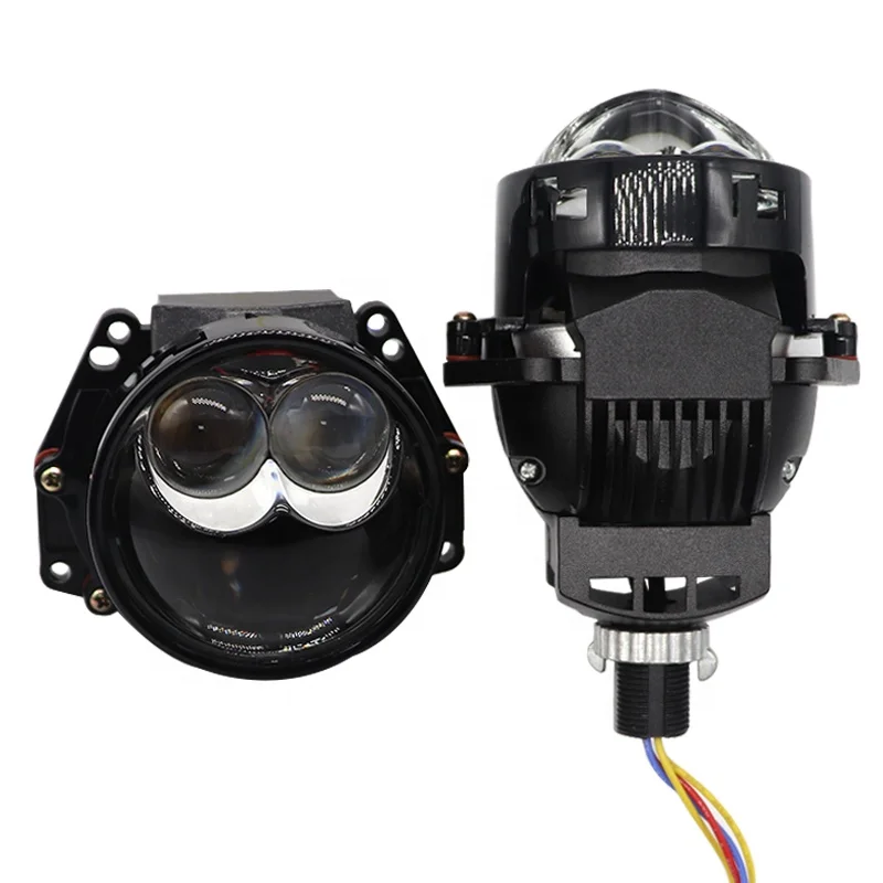 Factory sale Car 3.0Inch Headlight Led Projector Bifocal Lens Double Laser design High Power Non-destructive Retrofit Upgrade