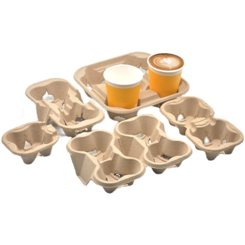 Rectangular Kraft Paper Paper Plate Paper cup holder