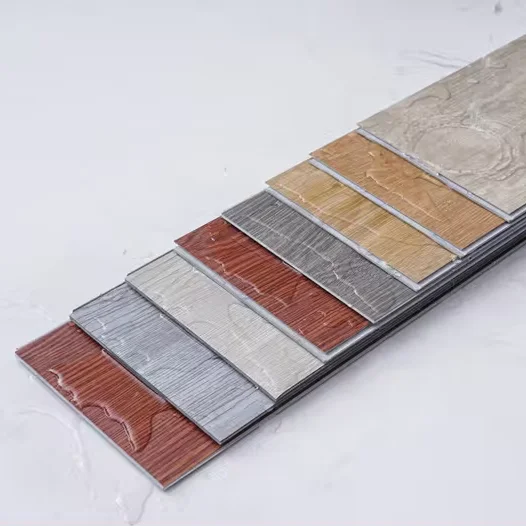 uv coating indoor plastic floor Luxury Wood Grain Plastic Wood Floor Waterproof Pvc Vinyl With Ixpe Or Eva Foam Spc Flooring
