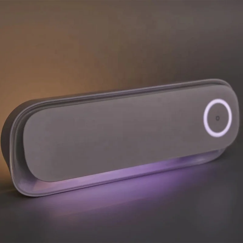 Custom toothbrush holder portable UVC toothbrush box with heating dry fan rechargeable toothbrush sanitizer