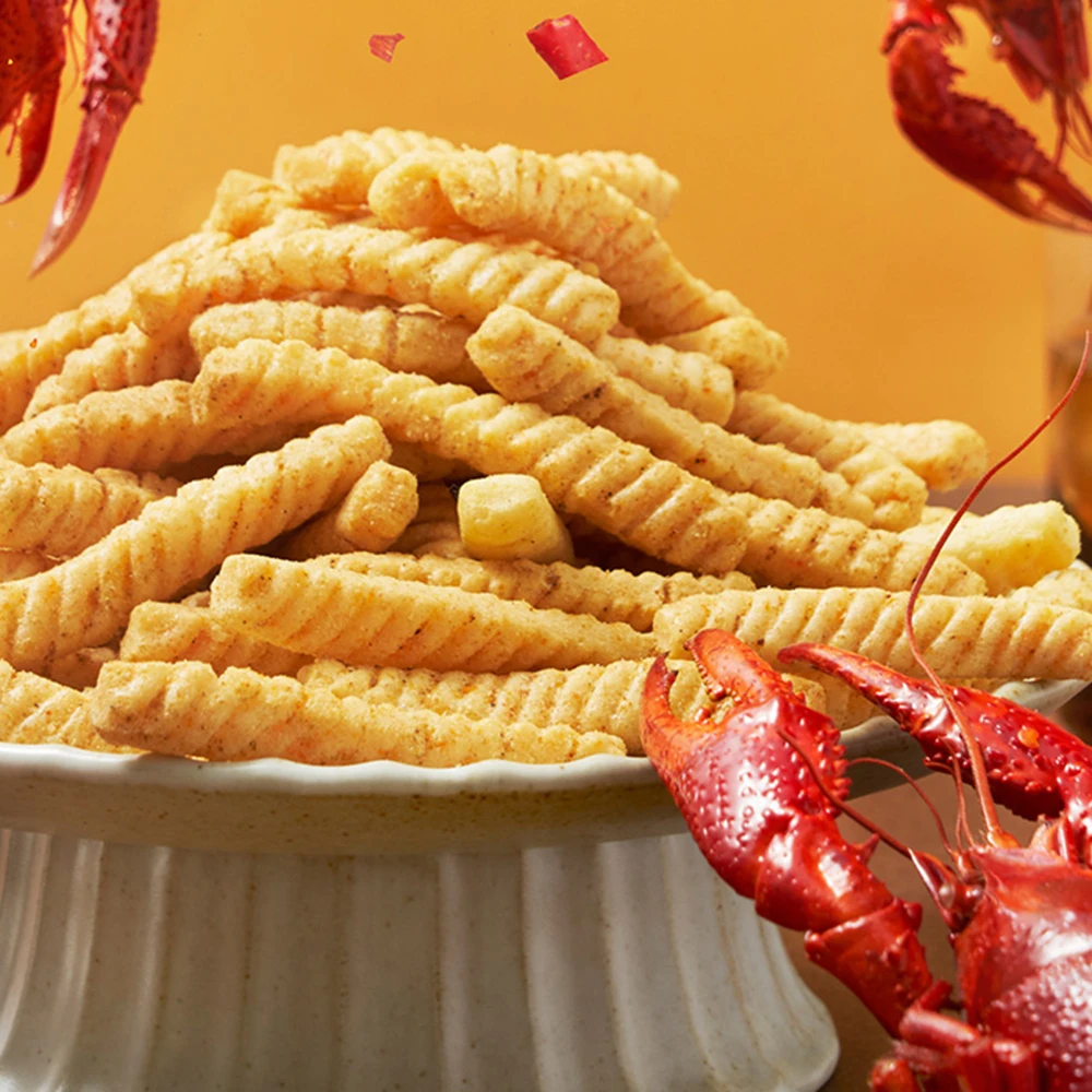 OEM, Индивидуальные закуски, Креветочный крекер, острый вкус раков, 80 г, модная закуска, Oem предлагается
