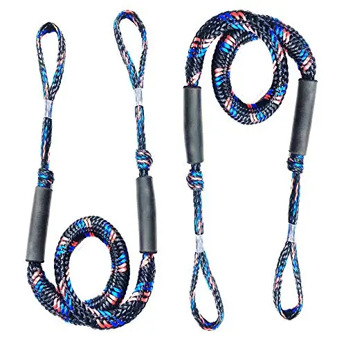 Mooring Rope Bungee Shock Cords for Boat,PWC,Jet ski,Pontoon,Kayak,Canoe,Power