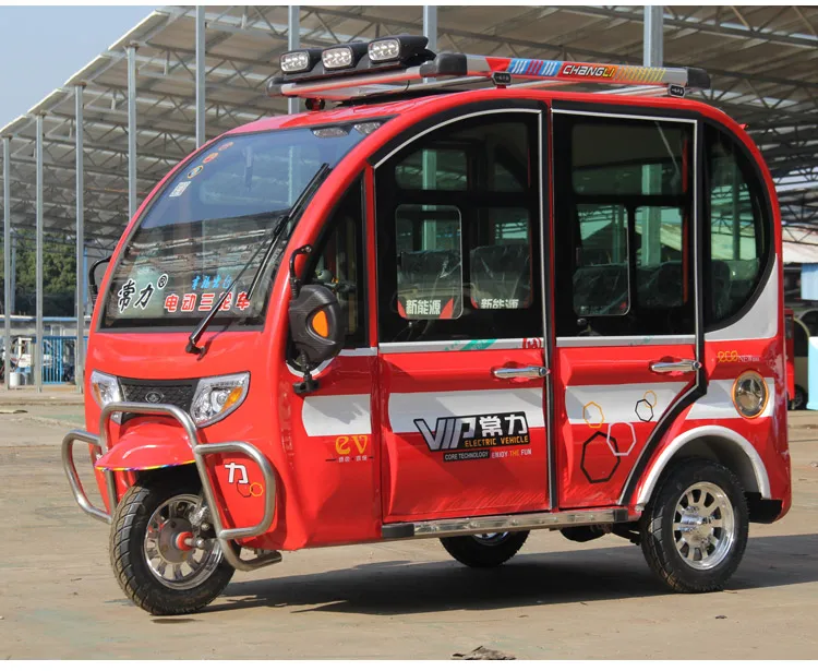 Changli Manufacturing New Design, Fully Enclosed Four - Door Electric Tricycle
