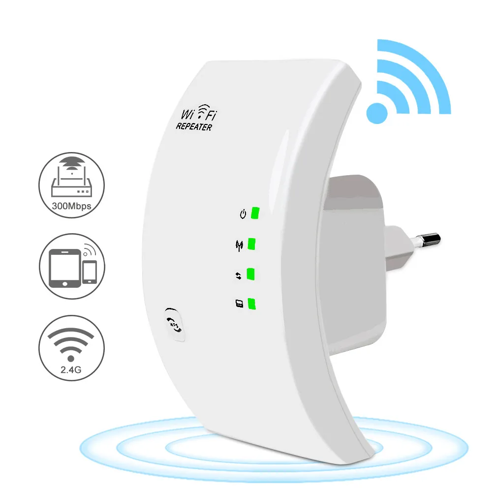 Mini Portable WIFI Extender Wireless Wi-fi Repeater 300Mbps 2.4G Wifi Network Range 802.11N/B/G Wifi Booster Signal Amplifier US