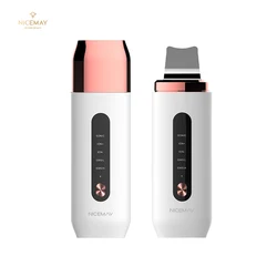 Nicemay Latest Hot selling Design LED Therapy Photon Ultrasonic Ion Galvanic Beauty Scrubber Skin Instrument