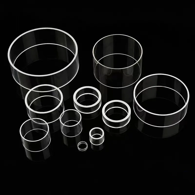 Custom Accessories Manufacturer Borosilicate Transparent Tempered Tubular Sight Glass Tube For Flanged Cylindrical Sight Gass