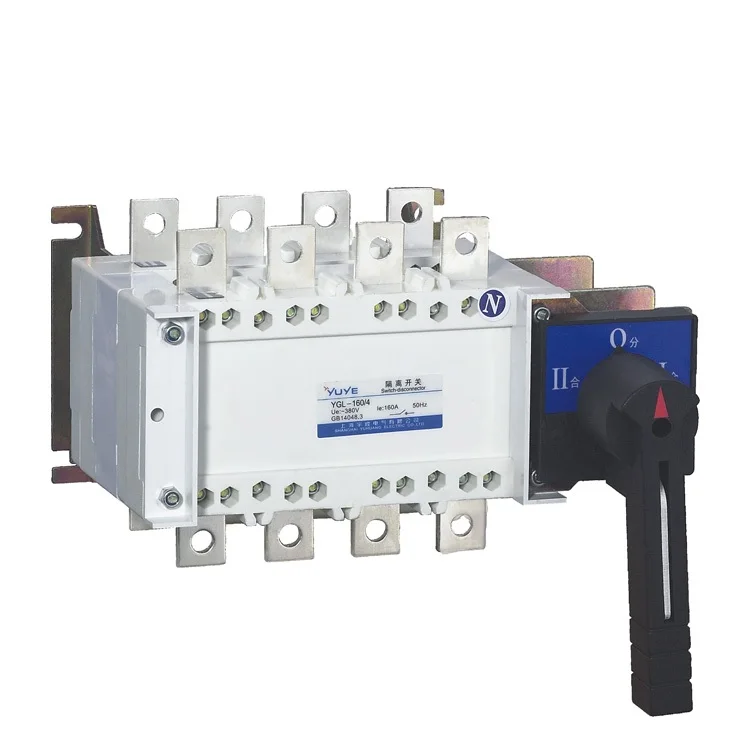 China OEM Price YUYE YGLZ1-630/4PJ 3P/4P socomec generator changeover switch load isolation switch