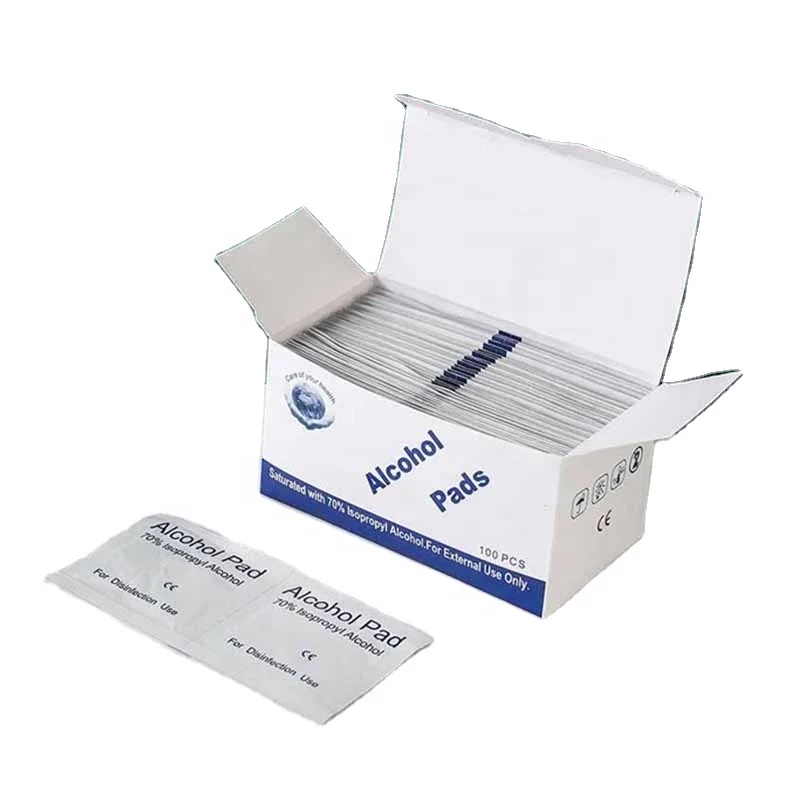 Professional Supply No Sensitization Individual Sachet 70% Isopropyl Nonwoven Cleaning Wipe