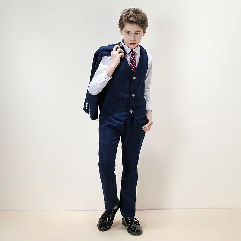  CS5078 Children suit business wear Blazer three pieces Jacket & Vest pants Tailor Made Fit