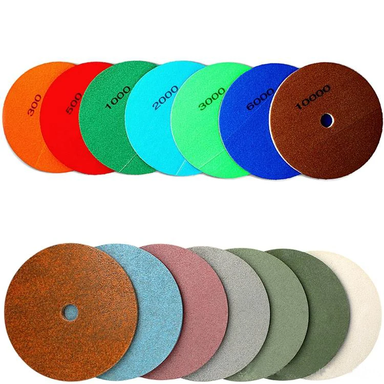 Magic Sponge Stone Floor Polishing Pad 10 Inch D250mm Nylon Fiber Sponge Polishing Pads for Stone Surface Polishing 10PCS