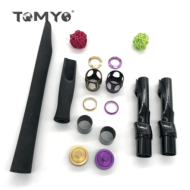ToMyo Aluminum Part +3K Carbon+ Trim Ring For #16 Reel Seat Winding Check Decorative Rod FIshing Building Repair Components