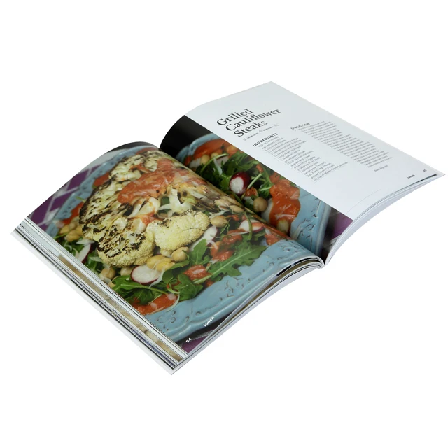 Customized Cookbook Printing Soft Cover Catalogue Book Printing softcover Prochure