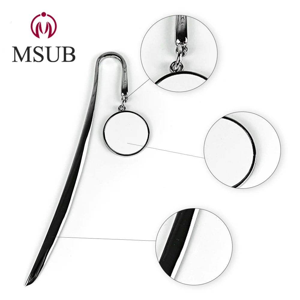 
sublimation aluminum high quality customized metal bookmark 