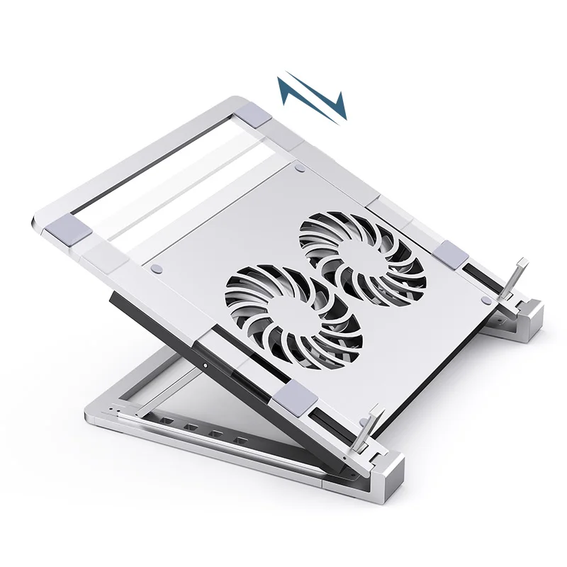 Cooling Bracket Notebook Stand Computer Bracket with Fans Laptop Stand Aluminum Cooling Computer Stand
