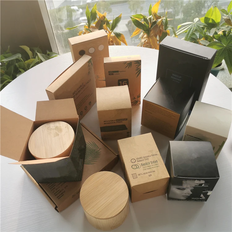 
Reusable bamboo facial cotton pads bamboo make up remover pads face pads with custom packing 