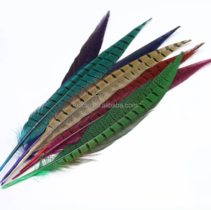 30-35cm Millinery Costume Carnival Headpiece Natural Male Ringneck Pheasant Tail Feathers