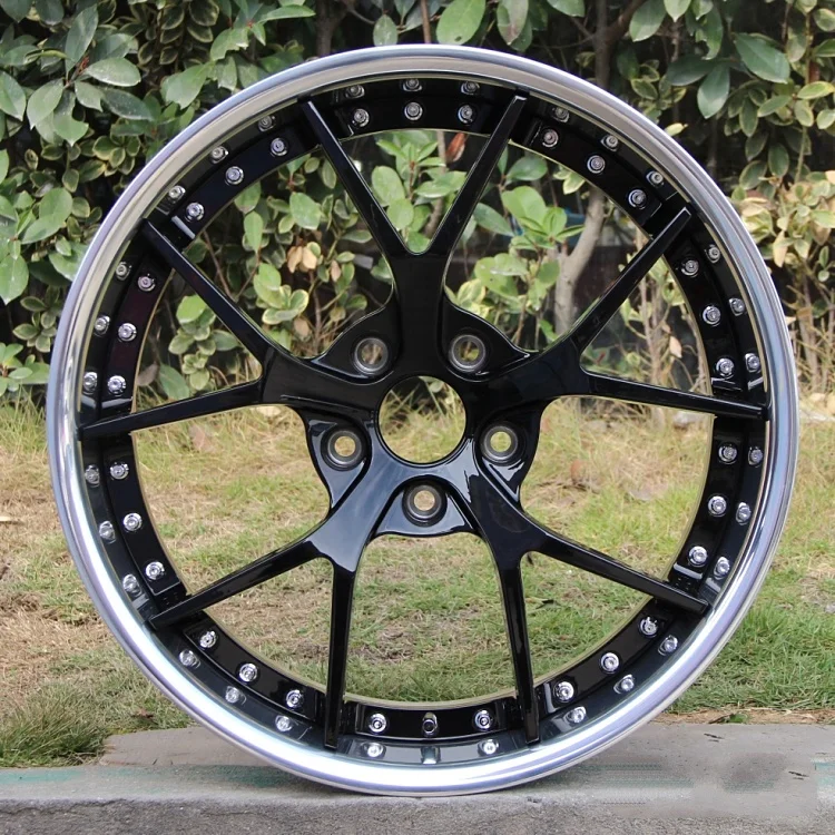 Wheelux custom high quality forged alloy passenger car wheels 2 Piece Forged 5 Spoke Concave Alloy rims 18 19 20 inch for bmw