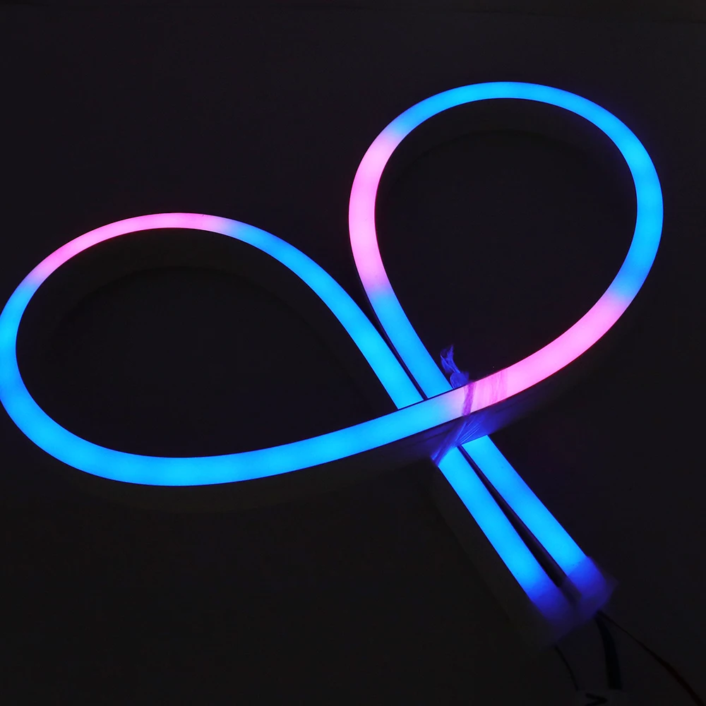  5050 RGB бегущая светодиодная неоновая лента с IP67 гибкой неоновой лентой 12
