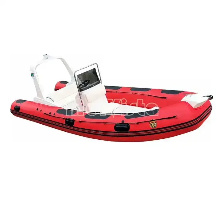 CE 17 ft RIB520C Fiberglass Deep V Hypalon Relaxing RIB Inflatable Boat For Fishing