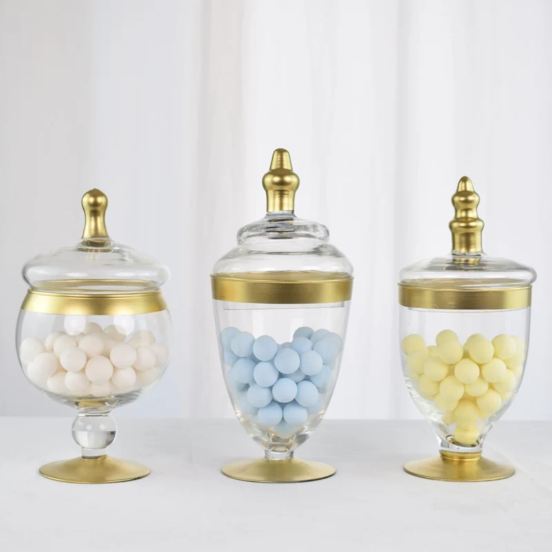 Amazon Sale Candy Bowl Clear Sugar Jar With Lid For Room Or Office