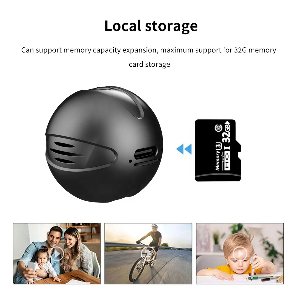 Portable Security Camera with Motion Detection and Local Storage for Office Monitoring Pet Monitoring Camera