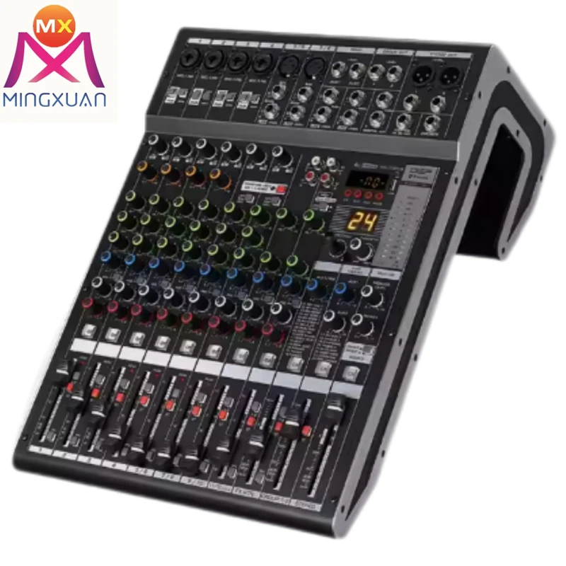 12 channel Audio Mixer Console Concert Stage Singing USB Blue tooth Interface speaker amplifier